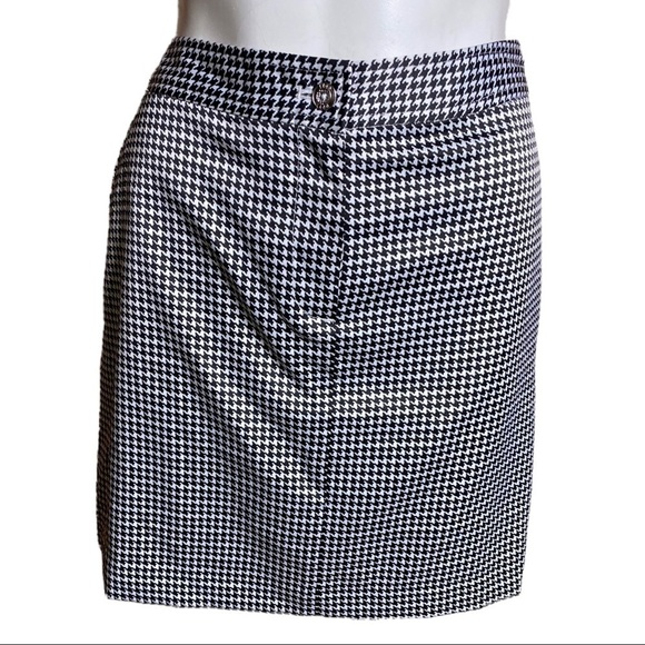 IZOD PerformX Golf Skirt with Attached Shorts Houndstooth Black & White Size L - Picture 1 of 9